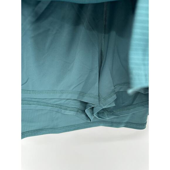 Calia Skirt Women XXL NWT Green Deep Aqua 15" Ribbed Slit Mini Skort Golf - Picture 6 of 11